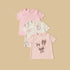 Pack of 3 - Bow Print T-shirt - Pink / 18-24 mths