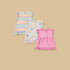 Pack of 3 - Printed Ruffle Trim Cotton Top