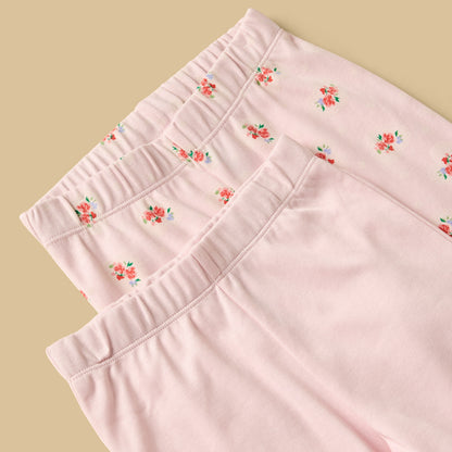 Pack of 2 - Floral Print Pyjama Set