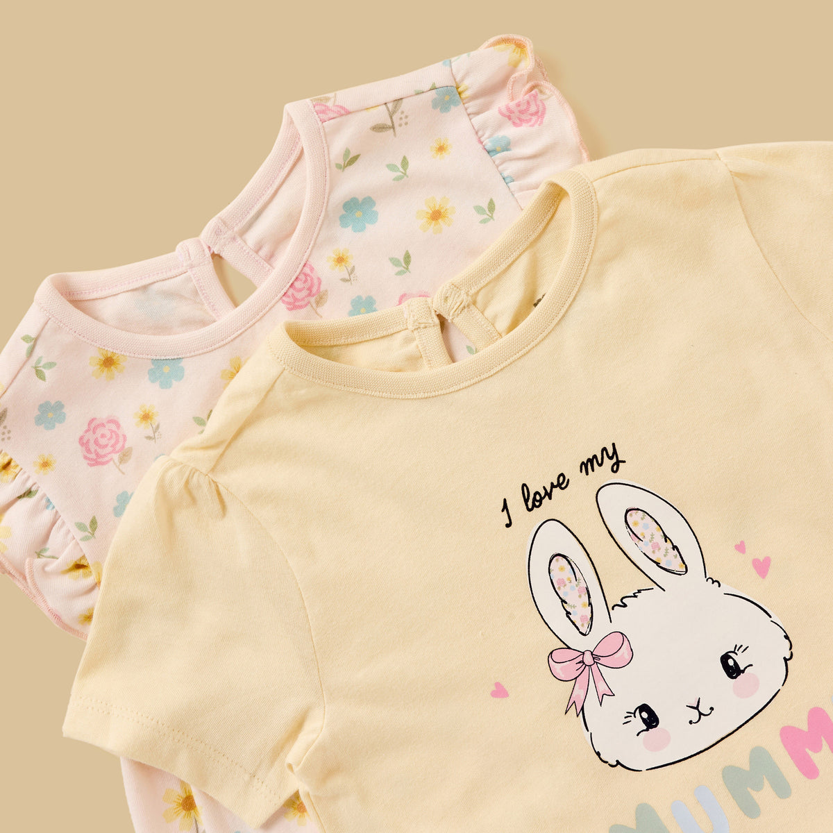 Pack of 2 - Printed Cotton Pyjama Set