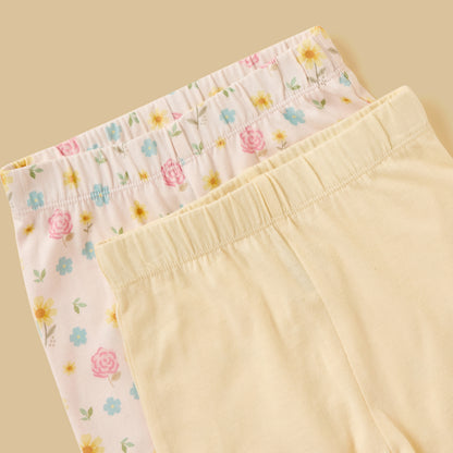 Pack of 2 - Printed Cotton Pyjama Set