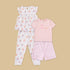 Pack of 2 - Ballerina Print Cotton Pyjama Set - Pink / 12-18 mths