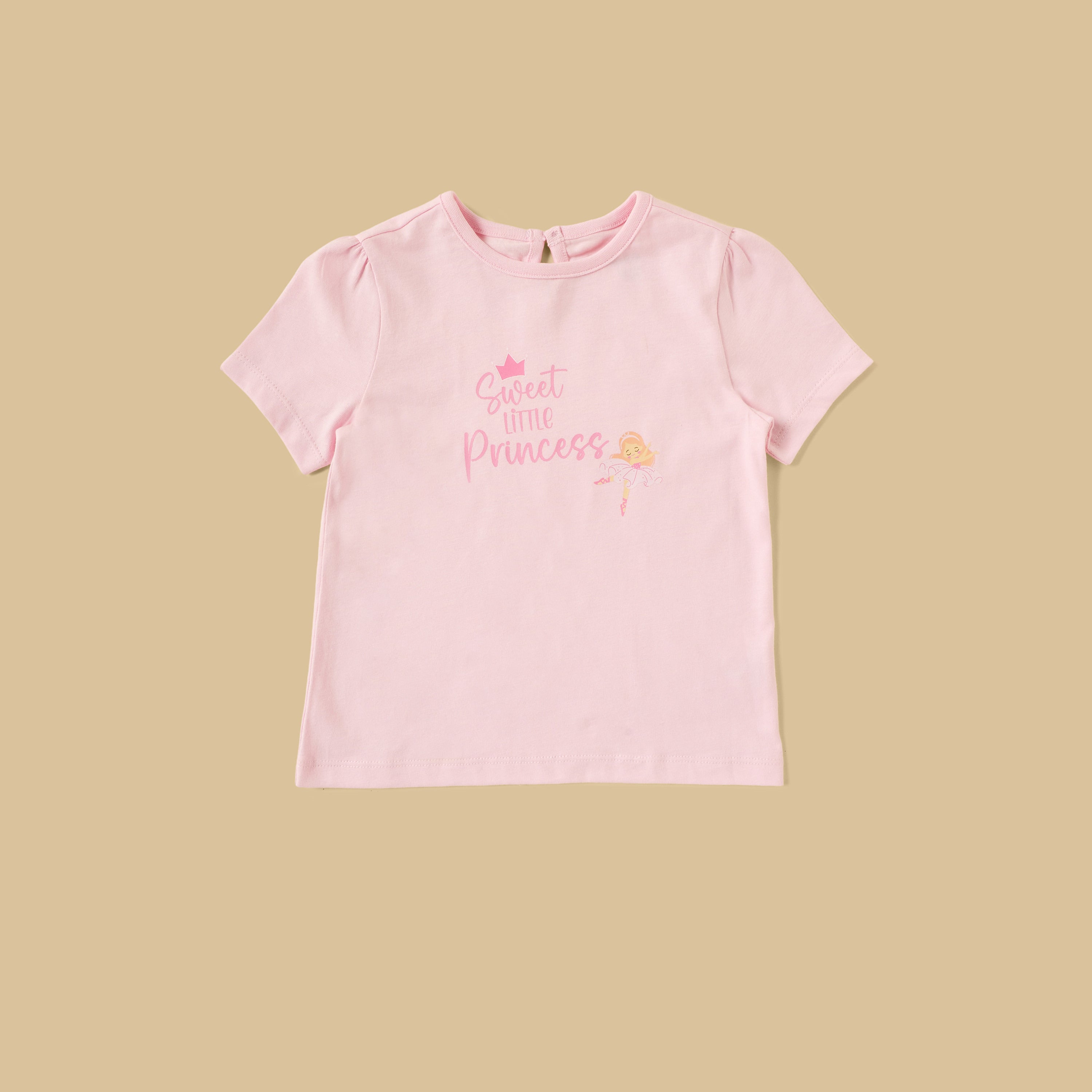 Pack of 2 - Ballerina Print Cotton Pyjama Set