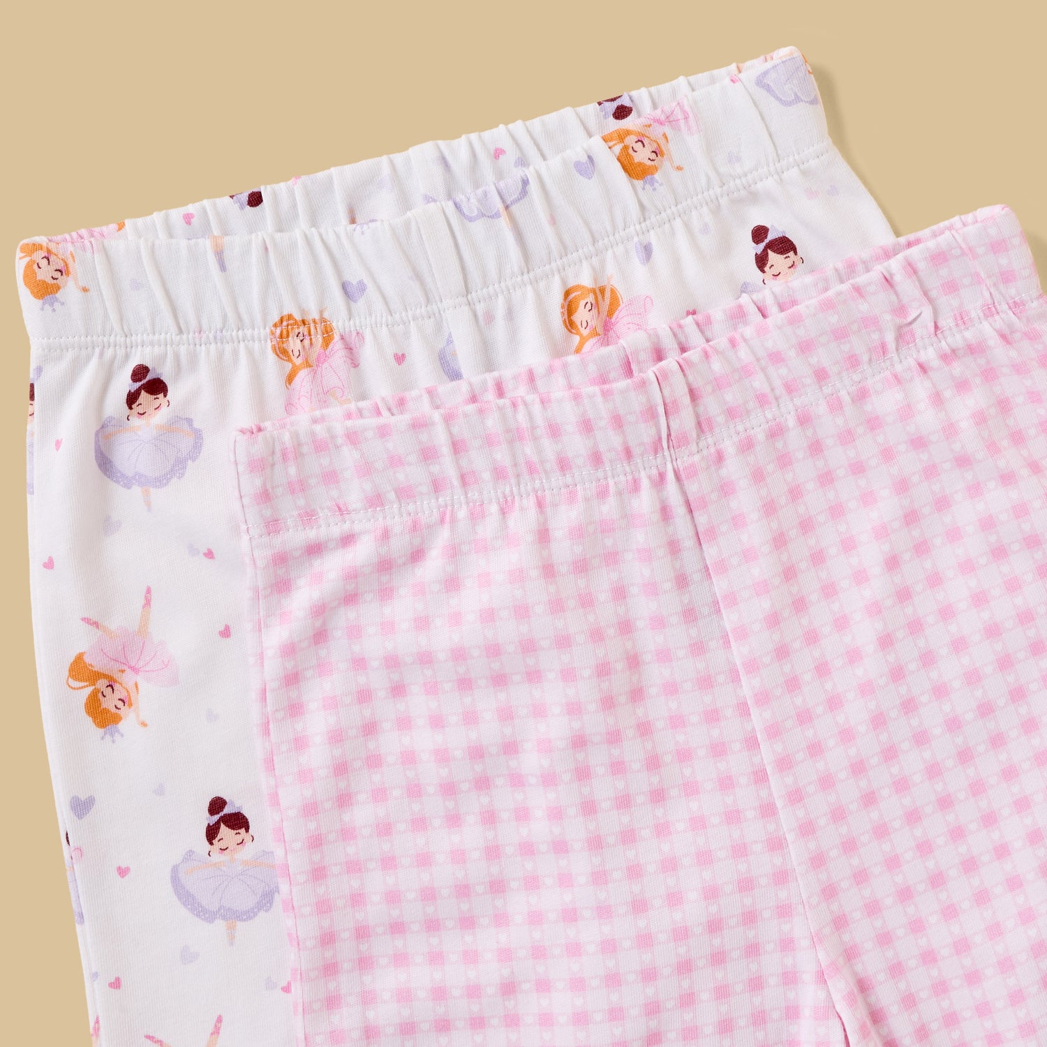Pack of 2 - Ballerina Print Cotton Pyjama Set