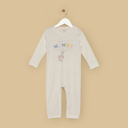 Slogan Print Sleepsuit