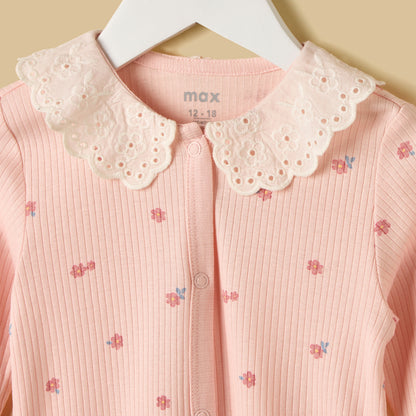Floral Print Sleepsuit