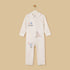Cat Embroidered Collared Sleepsuit - White / 12-18 mths