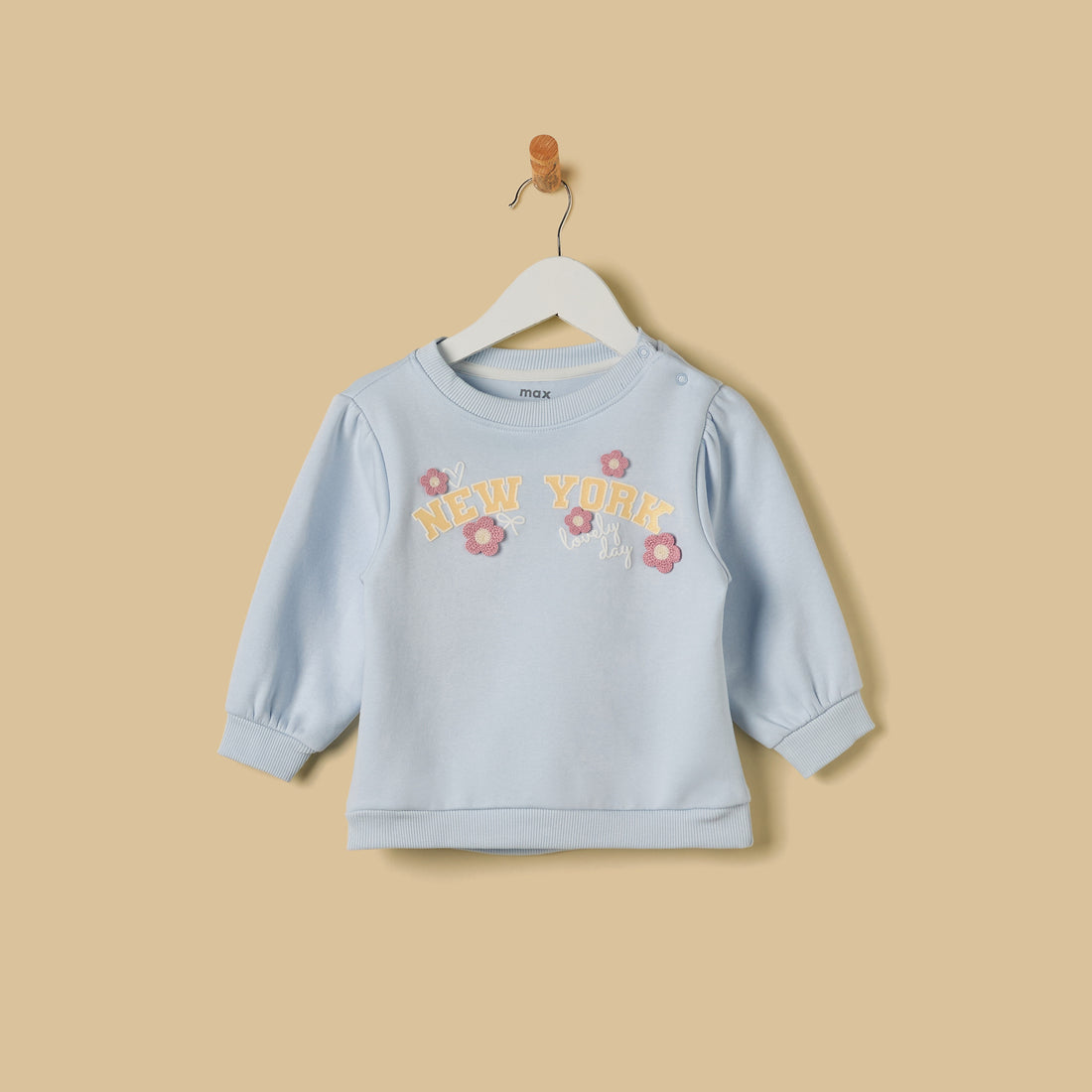 New York Print Sweatshirt - Blue / 12-18 mths