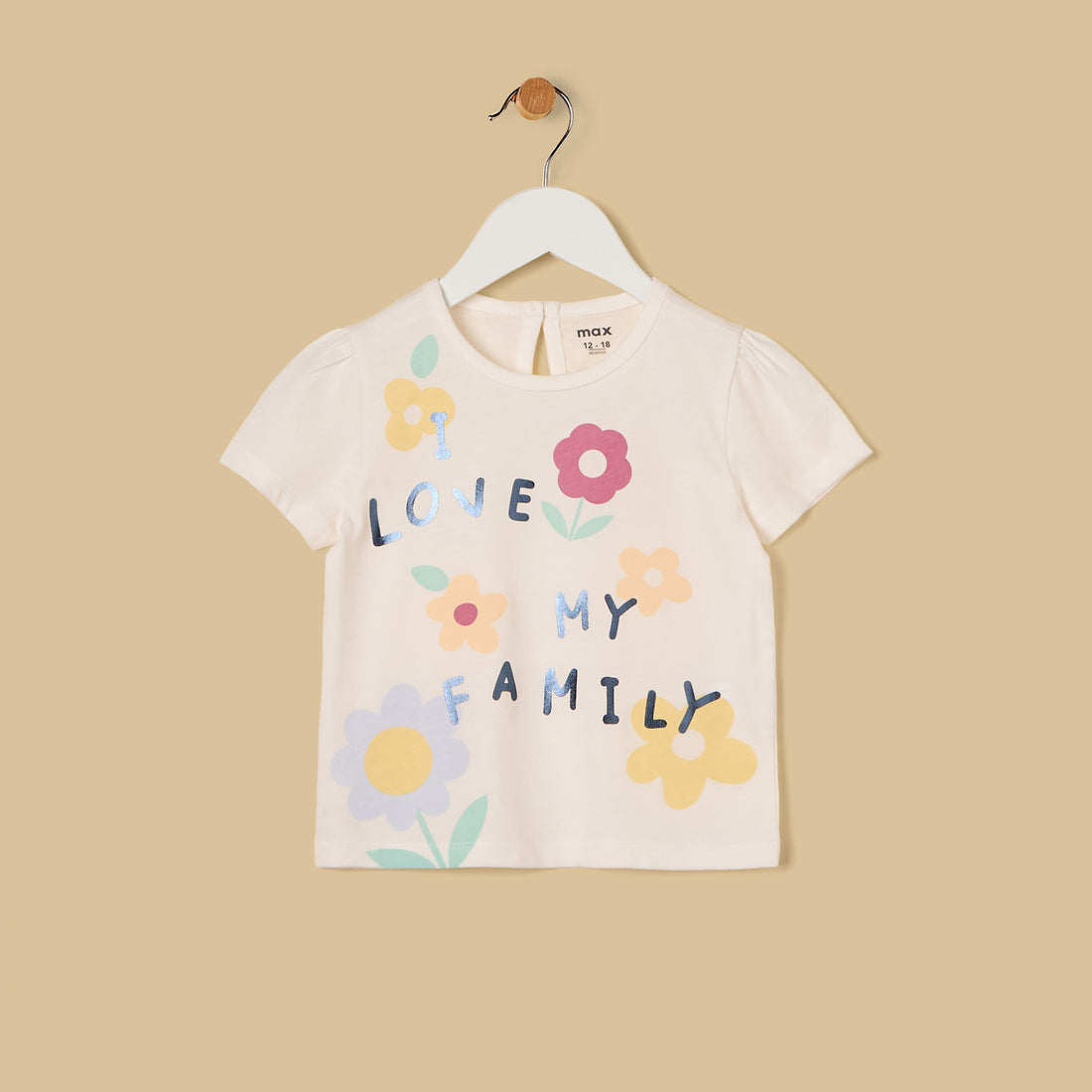 Floral Print Top - White / 12-18 mths