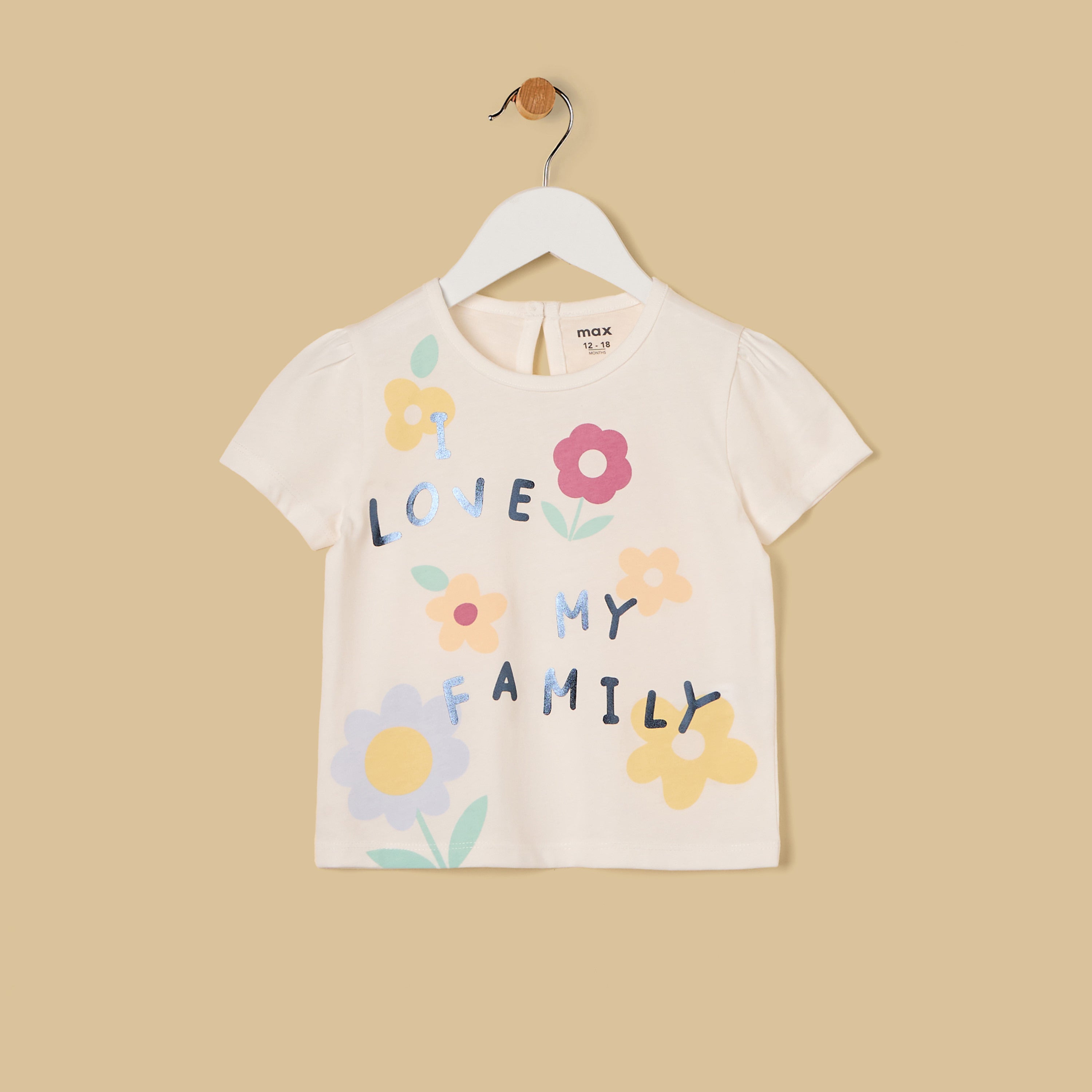 Floral Print Top - White / 12-18 mths
