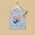 Floral Print Sleeveless T-shirt - Blue / 12-18 mths