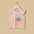 Cupcake Print Striped Top - Pink / 12-18 mths