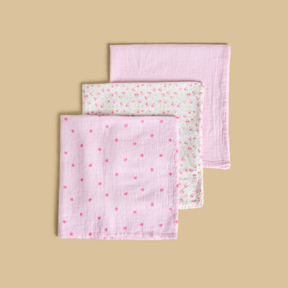 Pack of 3 - Assorted Wash Cloth - Multicolour