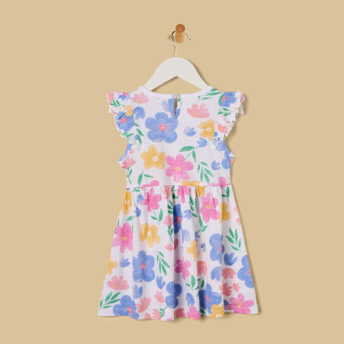 Floral Print Cotton Sleeveless Dress
