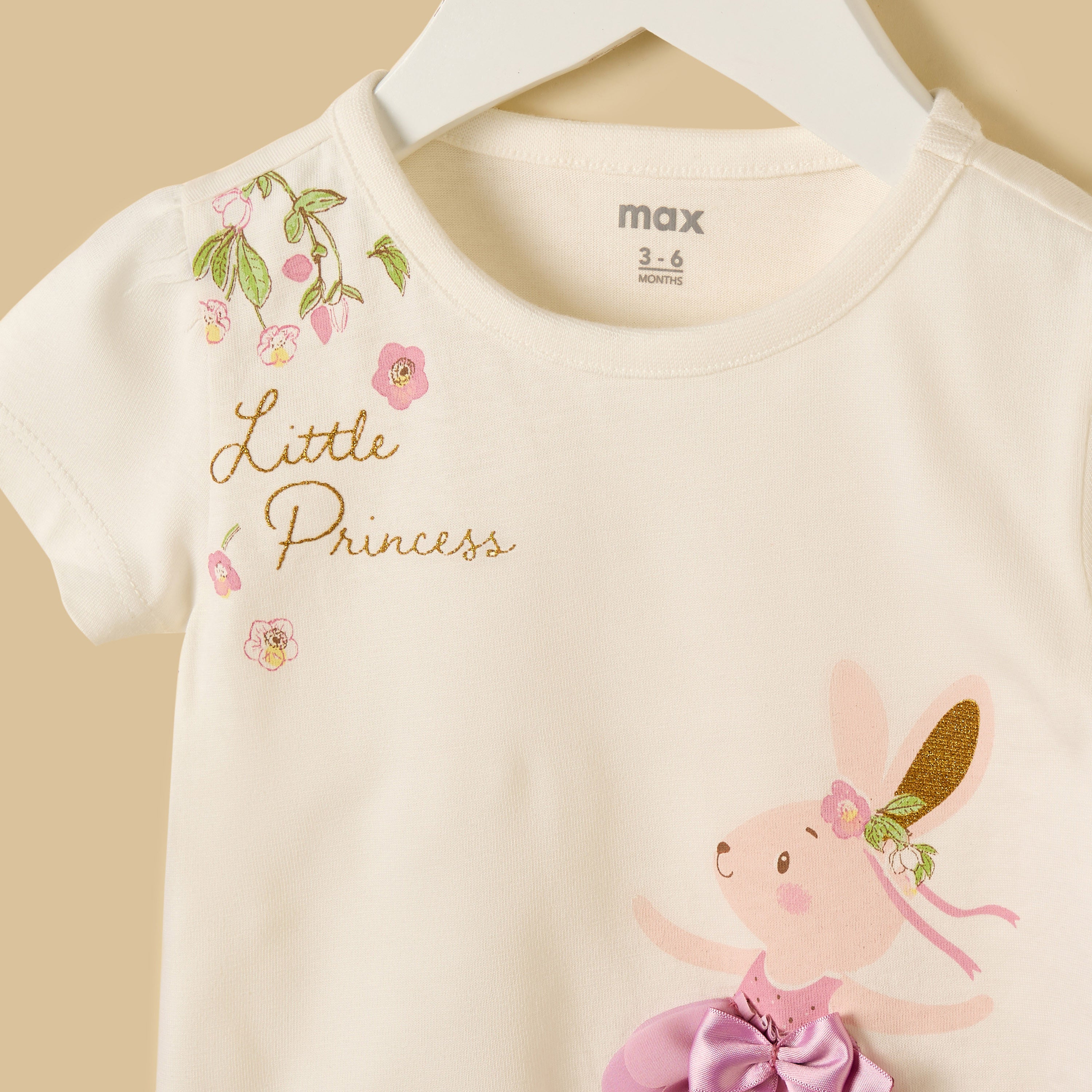 Bunny Embellished Cotton T-shirt