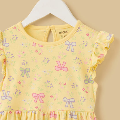 Pack of 2 - Bow Print Cotton Dress