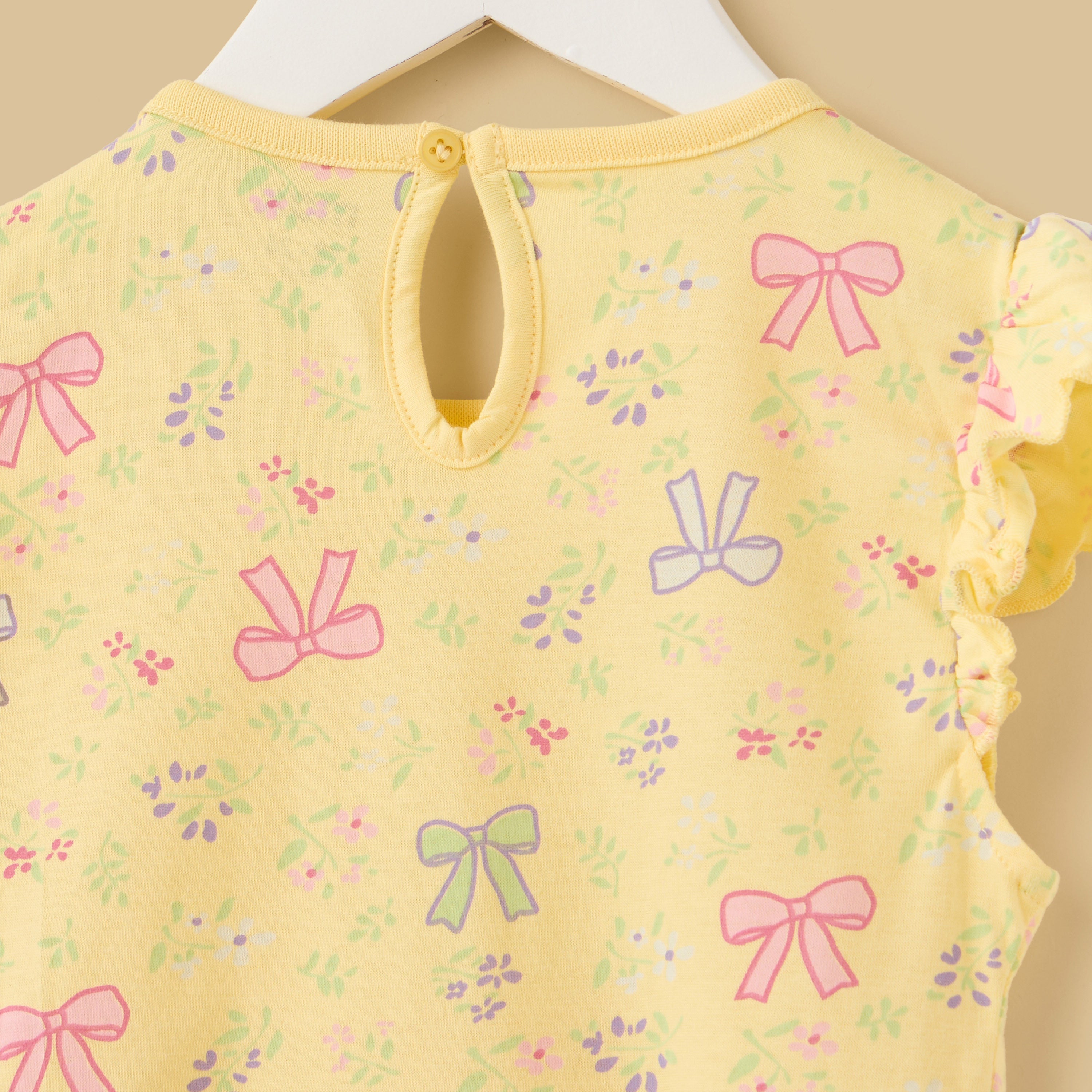 Pack of 2 - Bow Print Cotton Dress