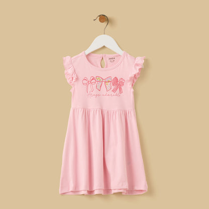 Pack of 2 - Bow Print Cotton Dress