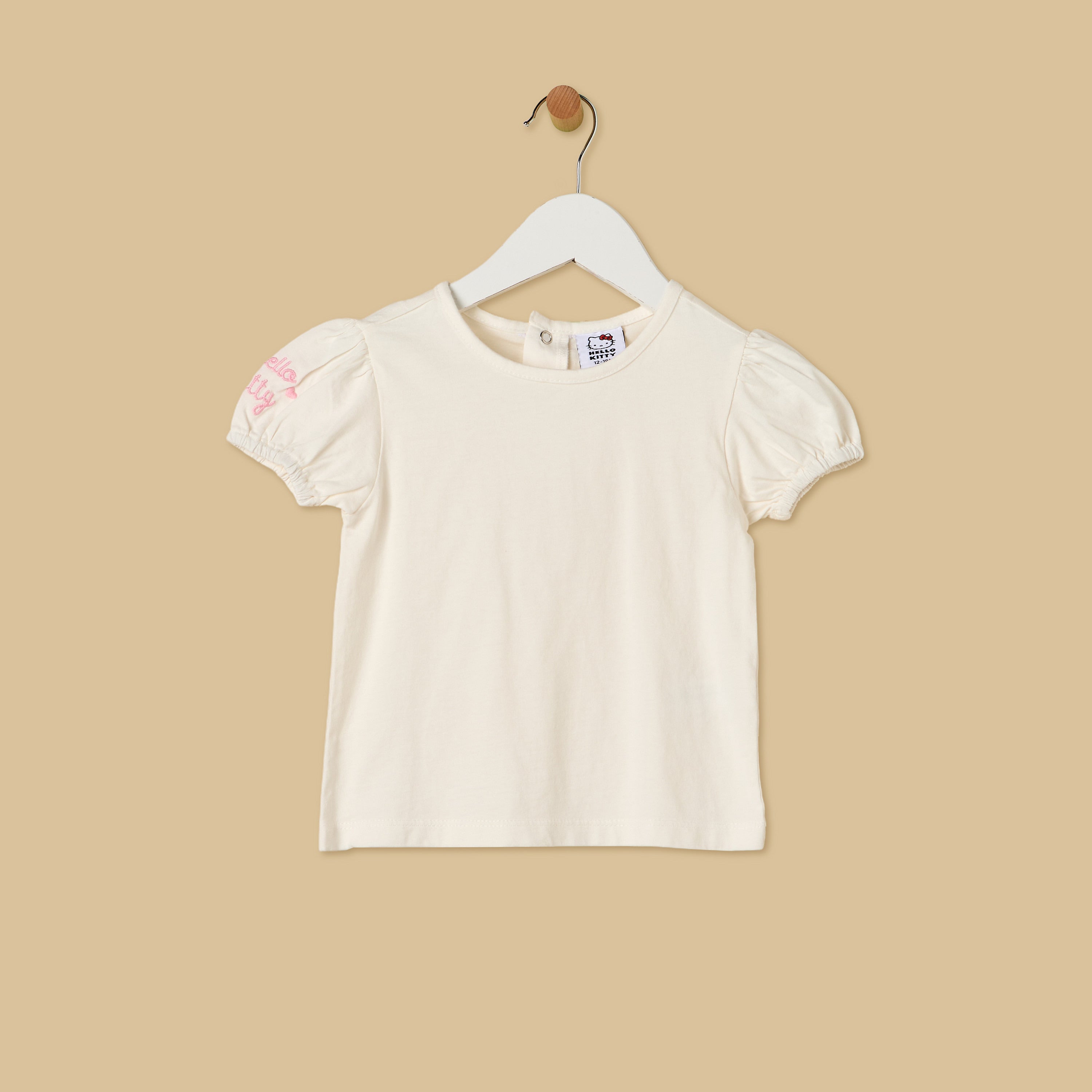 Hello Kitty Print Denim Pinafore and Top Set
