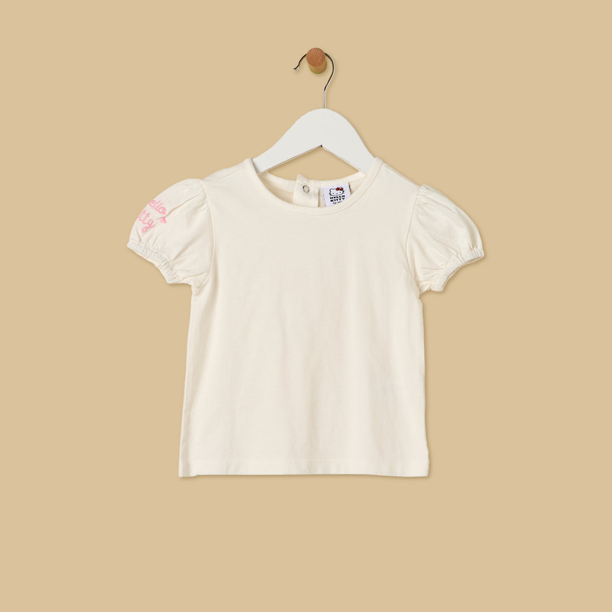 Hello Kitty Print Denim Pinafore and Top Set