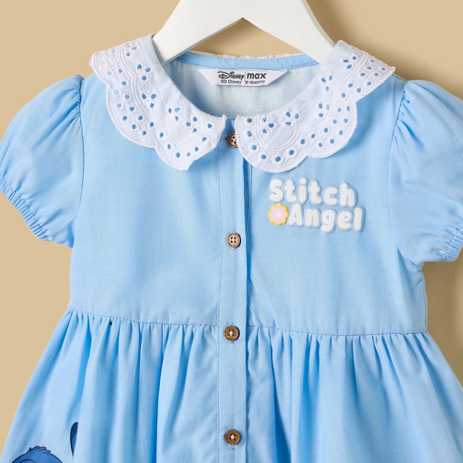 Stitch and Angel Print Shirt Dress