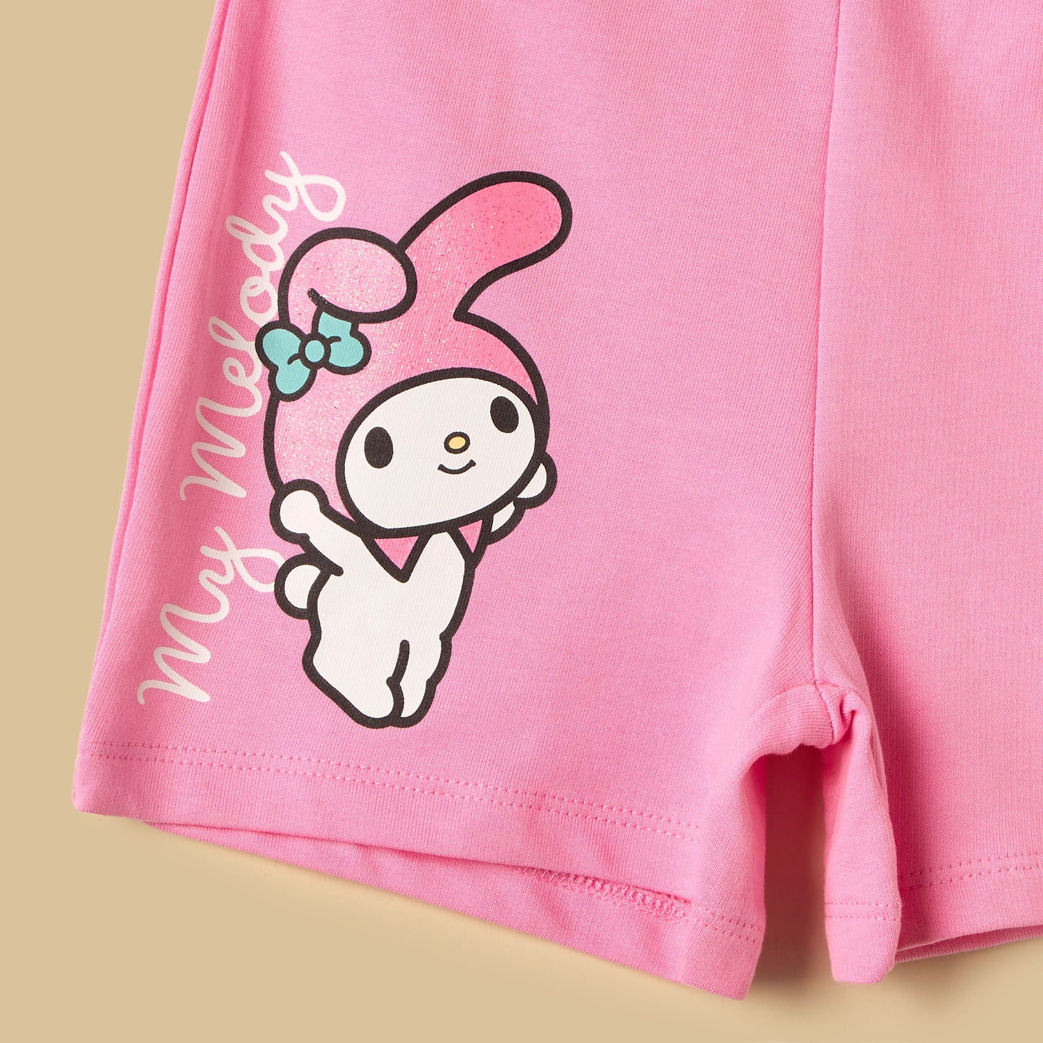 My Melody Print Cotton T-shirt and Shorts Set