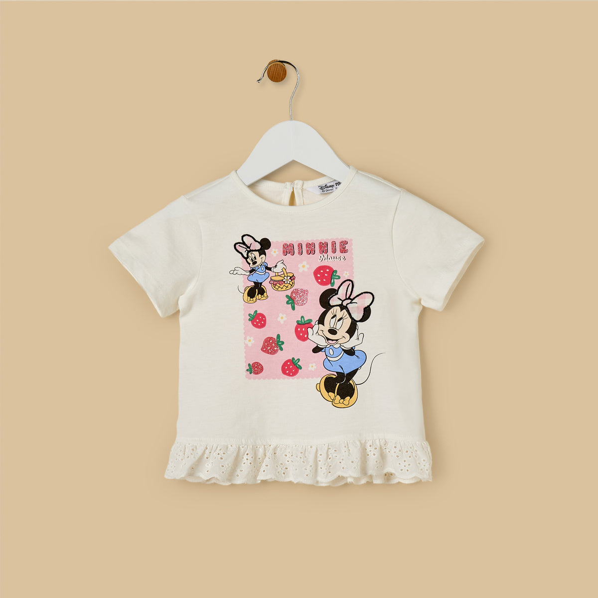 Minnie Mouse Print Top and Shorts Set