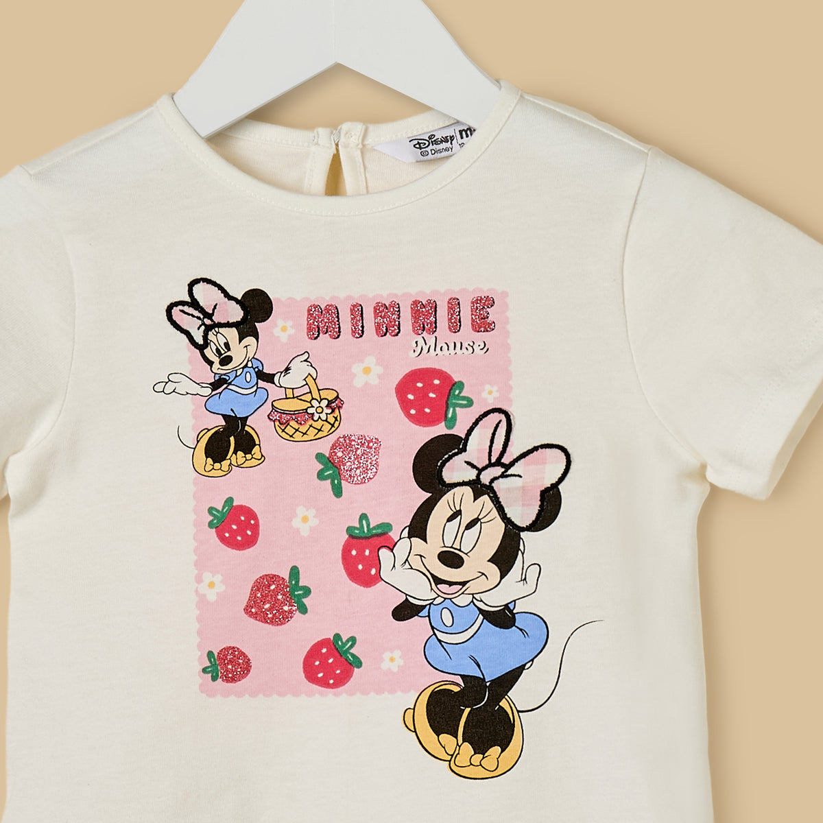 Minnie Mouse Print Top and Shorts Set