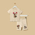 Minnie Mouse Print T-shirt and Short Leggings Set