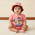 Minnie Mouse Print T-shirt with Shorts and Cap - Pink / 12-18 mths