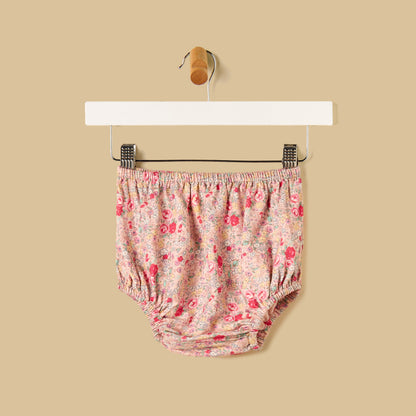 Floral Print Dress with Bloomers