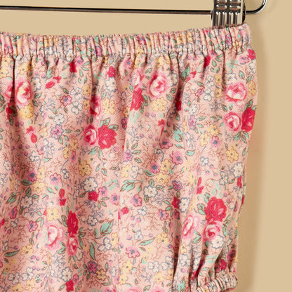 Floral Print Dress with Bloomers