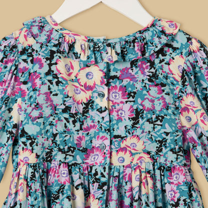 Floral Print Dress with Bloomers