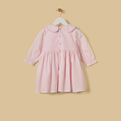 Embroidered Cotton Dress with Bloomers