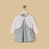 Floral Print Dress with Shrug - Blue / 12-18 mths