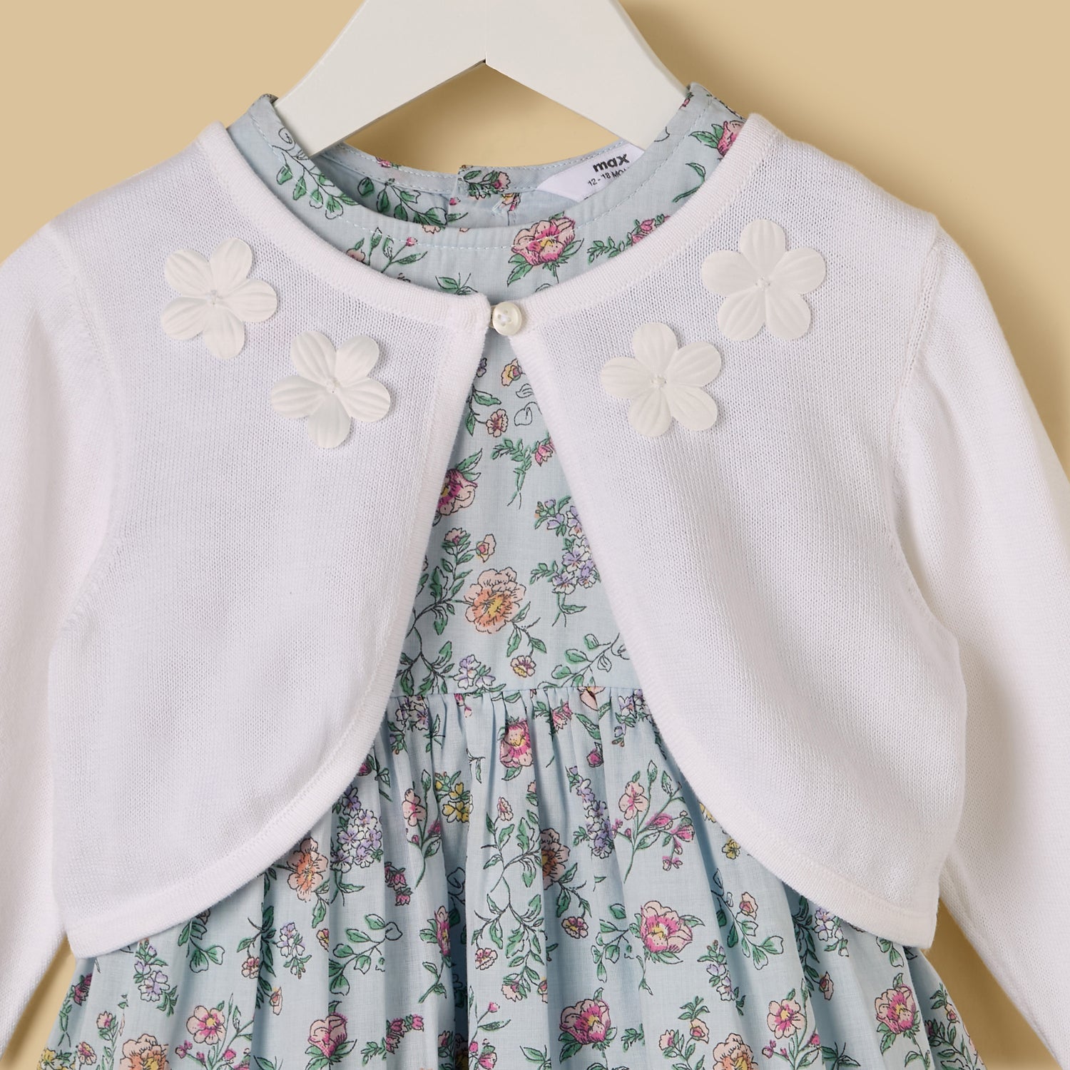 Floral Print Dress with Shrug