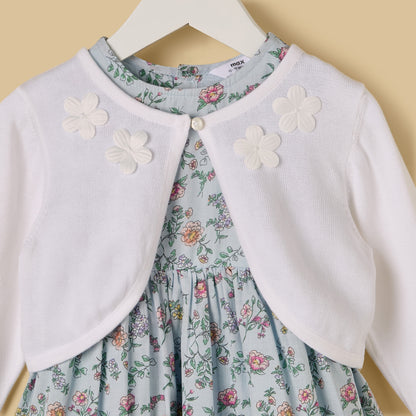 Floral Print Dress with Shrug