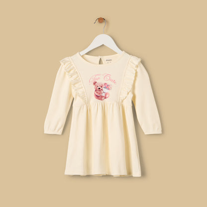 Pack of 2 - Printed Ruffle Detail Dress