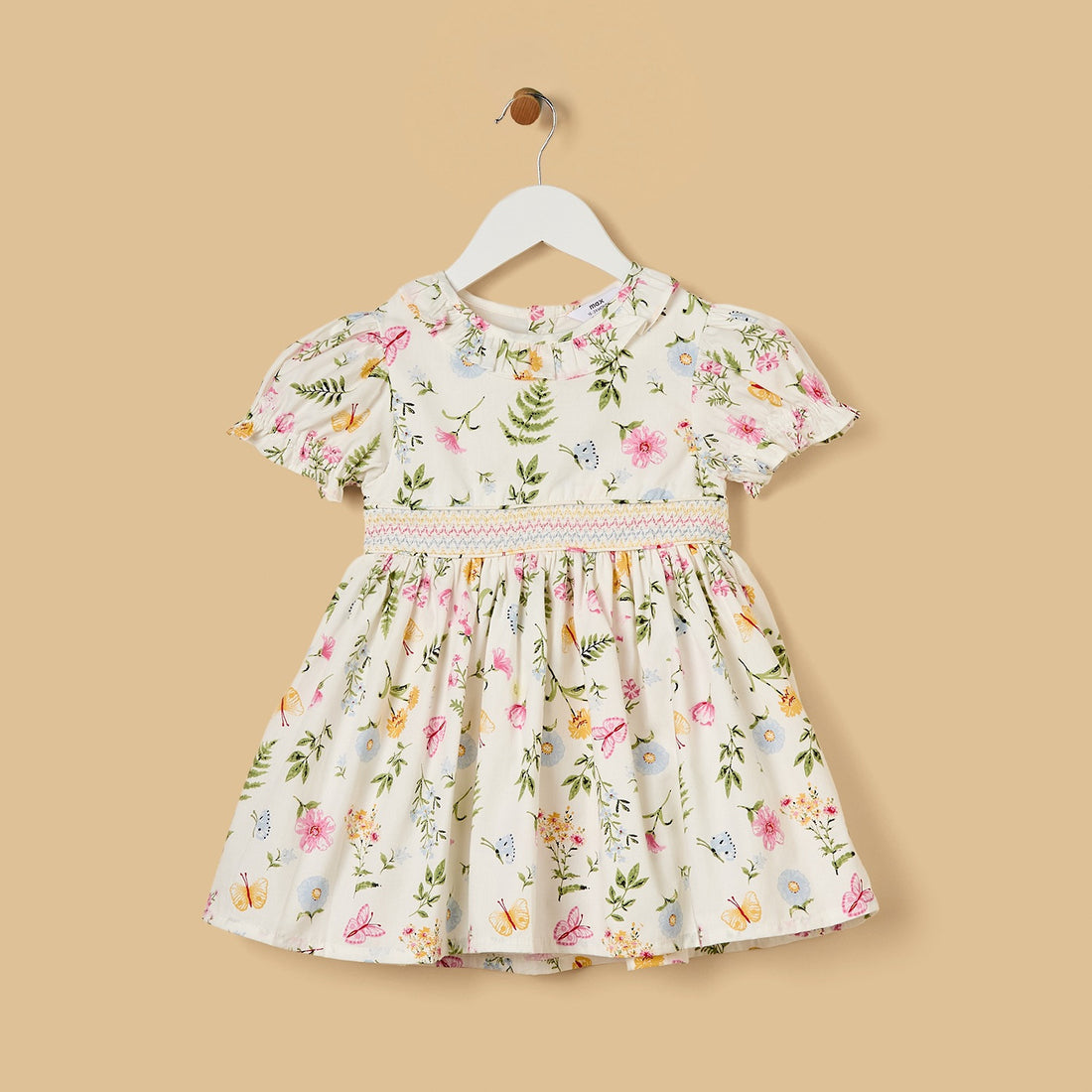 Floral Print Viscose Dress with Bloomers