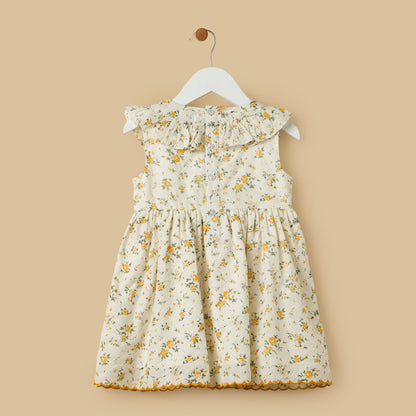 Floral Print Cotton Dress with Bloomers