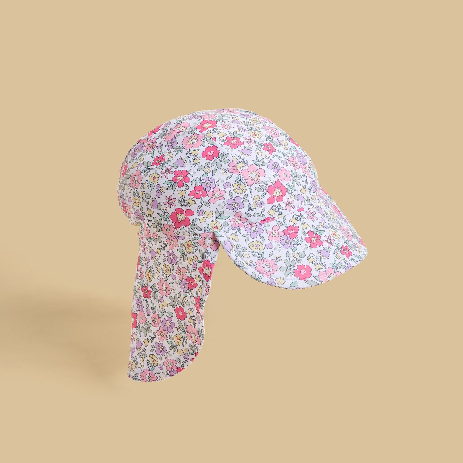 Floral Print Swimsuit with Hat