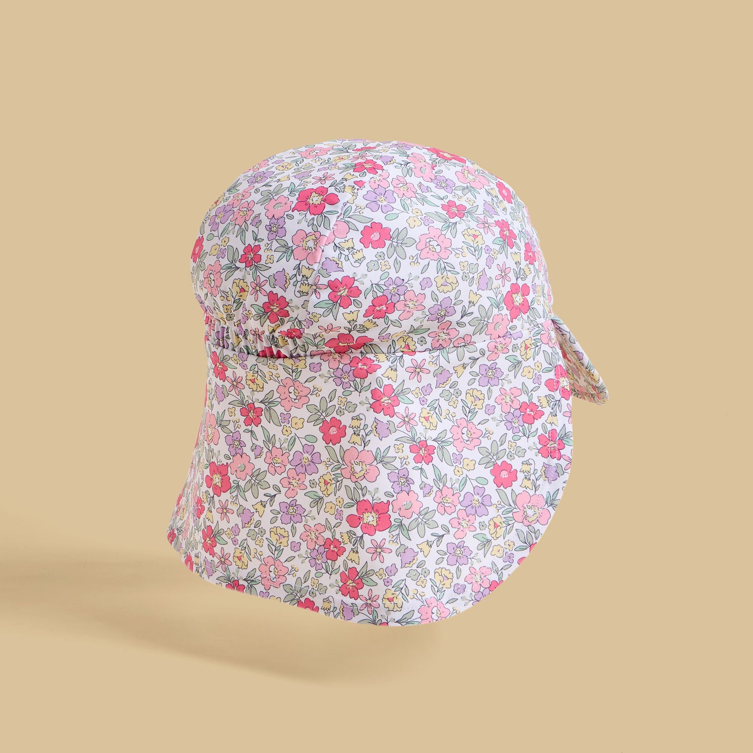 Floral Print Swimsuit with Hat