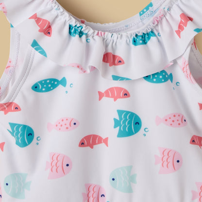 Fish Print Swimsuit