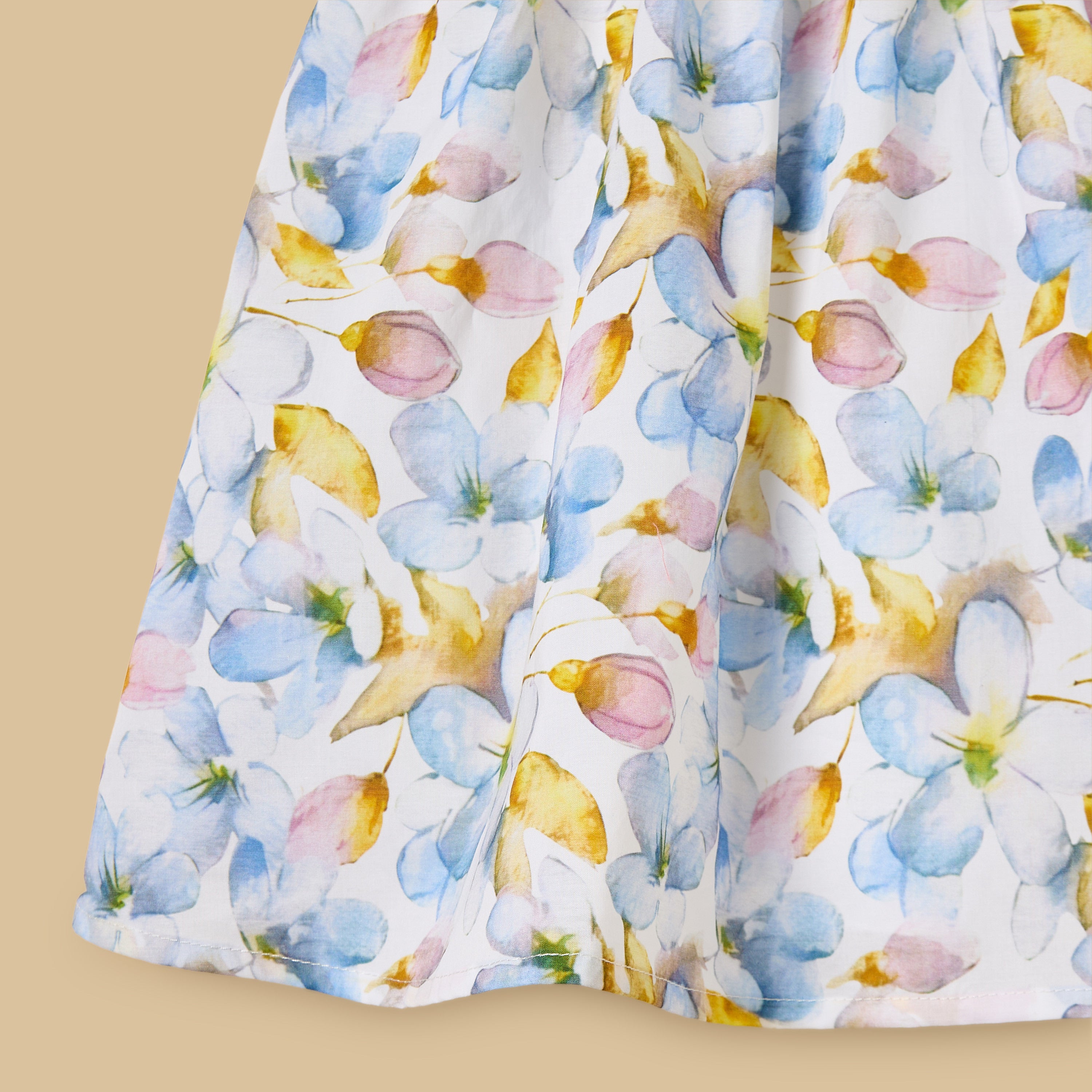 Floral Print Lace Detail Sleeveless Dress