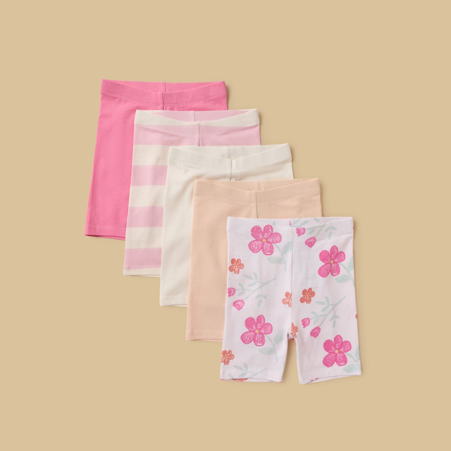 Pack of 5 - Assorted Leggings - Pink / 12-18 mths