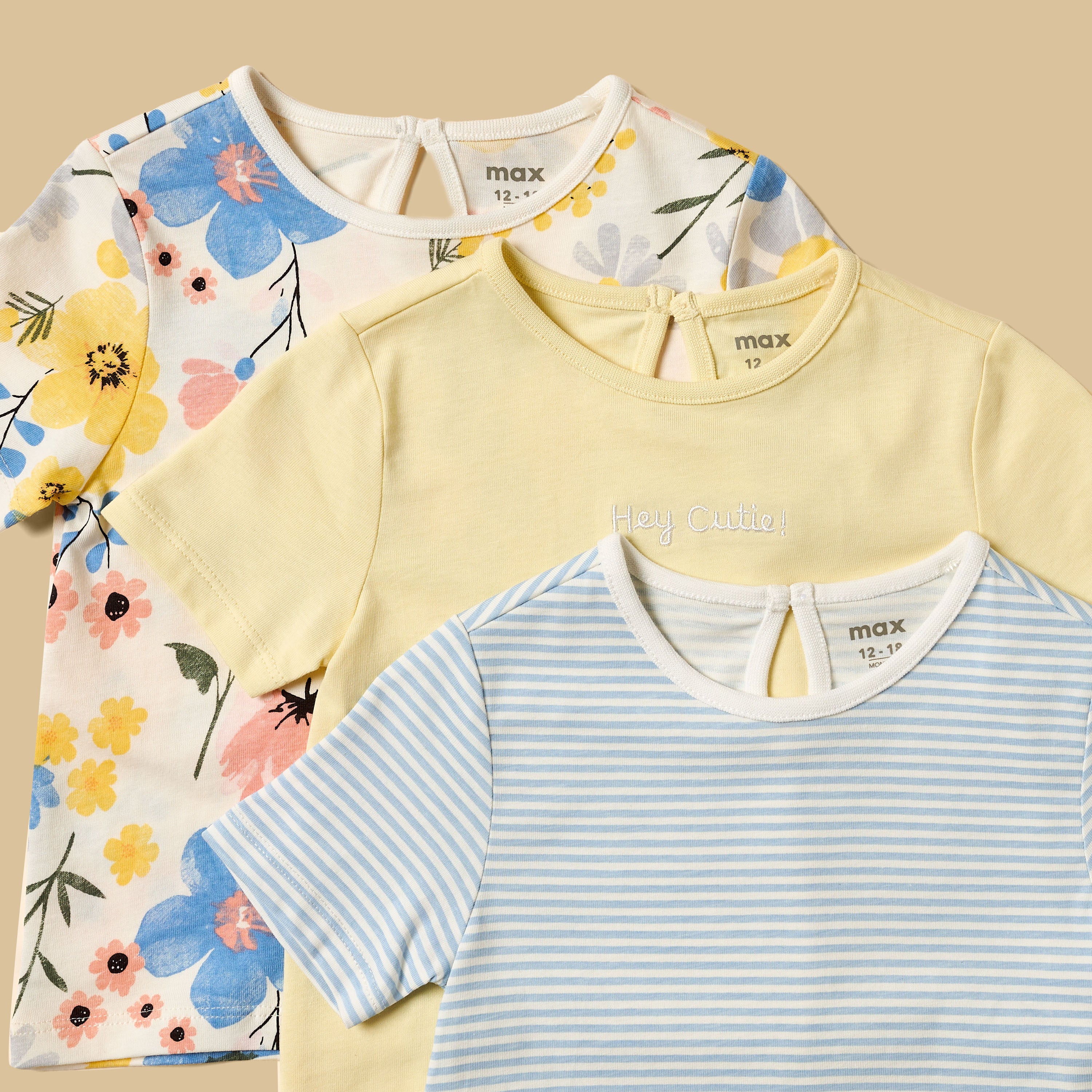Pack of 3 - Assorted Cotton T-shirt