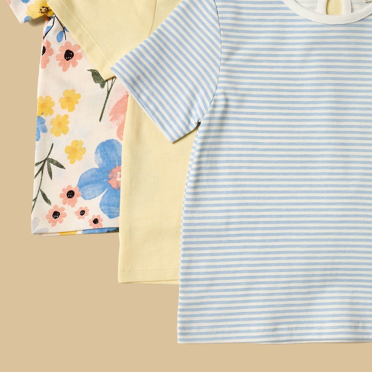 Pack of 3 - Assorted Cotton T-shirt