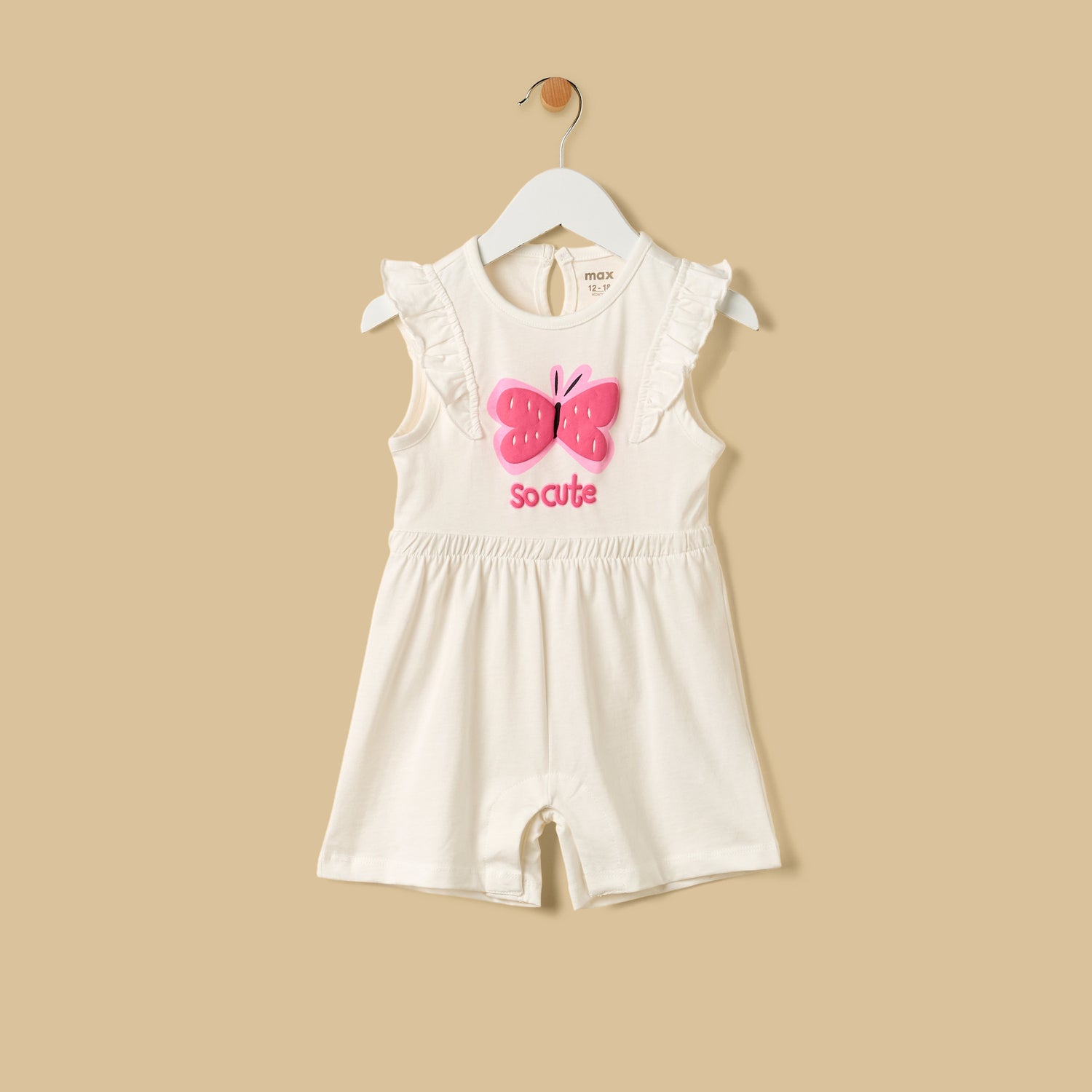 Pack of 2 - Butterfly Print Sleeveless Playsuit