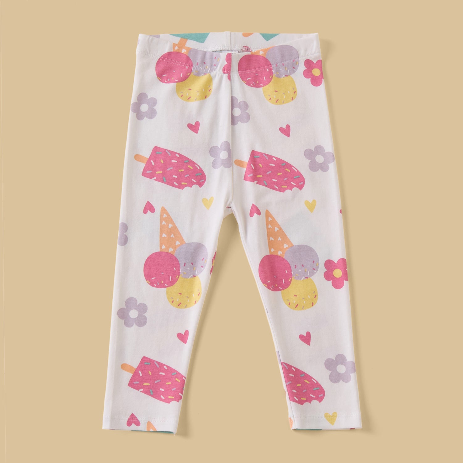 Pack of 3 - Ice Cream Print Leggings