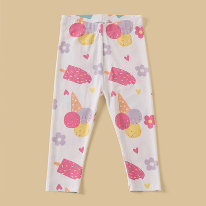 Pack of 3 - Ice Cream Print Leggings